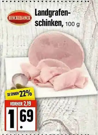 Edeka Frischemarkt Binckebanck Landgrafenschinken Angebot