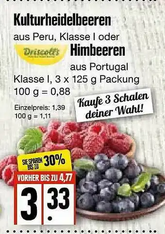 Edeka Frischemarkt Kulturheidelbeeren Oder Driscoll's Himbeeren Angebot