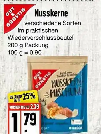 Edeka Frischemarkt Gut & Günstig Nusskerne Angebot