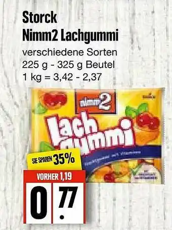 Edeka Frischemarkt Storck Nimm2 Lachgummi Angebot