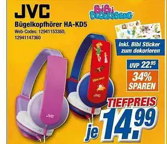 Expert Klein Jvc Bügelkopfhörer Ha-kd5 Angebot