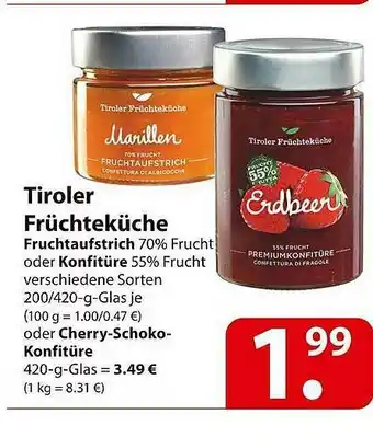 Famila Nord Ost Tiroler Früchteküche Angebot