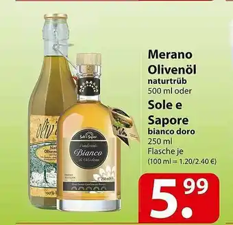 Famila Nord Ost Merano Olivenöl Oder Sole E Sapore Angebot