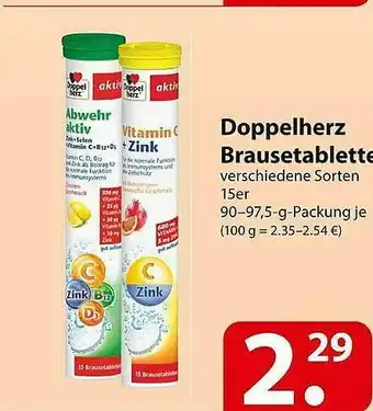 Famila Nord Ost Doppelhertz Brausetabletten Angebot