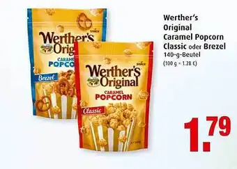 Markant Werther's Original Caramel Popcorn Classic Oder Brezel 140g Beutel Angebot