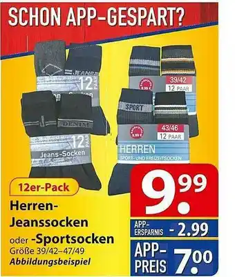 Famila Nord Ost Herren-jeanssocken Oder -sportsocken Angebot