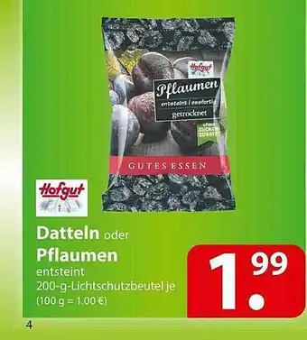 Famila Nord Ost Datteln Oder Pflaumen Hofgut Angebot