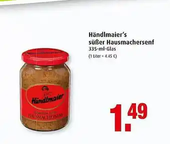 Markant Händlmaier's Süßer Hausmachersenf 335ml Angebot