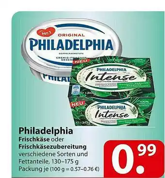 Famila Nord Ost Philadelphia Frischkäse Oder Frischkäsezubereitung Angebot