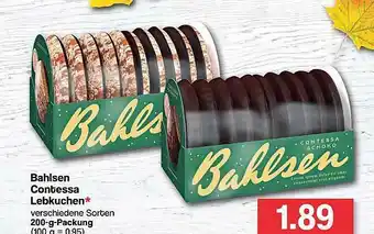 Famila Nord West Bahlsen Contessa Lebkuchen Angebot