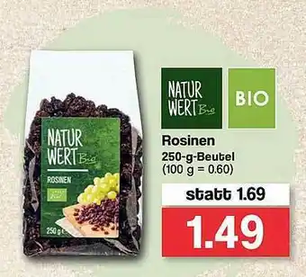 Famila Nord West Rosinen Natur Wert Bio Angebot