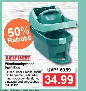 Famila Nord West Leifheit Wischtuchpresse Profi Eco Angebot