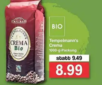 Famila Nord West Tempelmann's Crema Bio Angebot