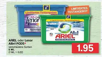 Famila Nord West Ariel Oder Lenor Allin1 Pods Angebot