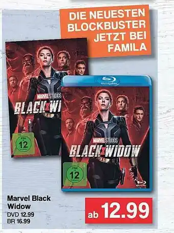 Famila Nord West Marvel Black Widow Dvd Angebot