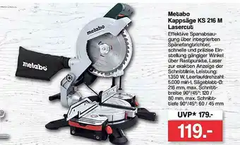 Famila Nord West Metabo Kappsäge Lasercut Angebot