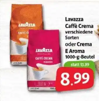 Markant Lavazza Caffè Crema Oder Crema E Aroma 1000g Beutel Angebot