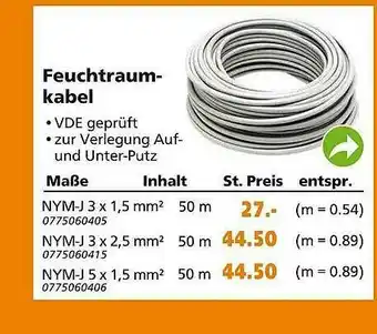 Globus Baumarkt Feuchtraum-kabel Angebot