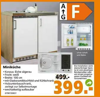 Globus Baumarkt Miniküche Angebot