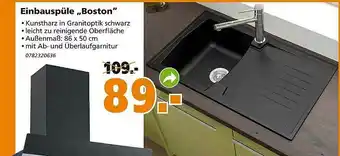 Globus Baumarkt Einbauspüle „boston” Angebot