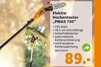 Globus Baumarkt Elektro Hochentaster „pmas 750” Angebot