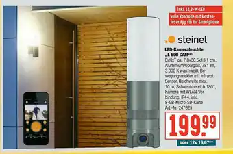 Hellweg Steinel Led-kameraleuchte „l 600 Cam” Angebot