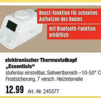 Hellweg Elektronischer Thermostatkopf „essentials” Angebot