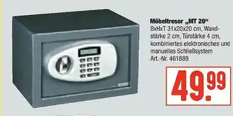 Hellweg Möbeltresor „mt 20” Angebot