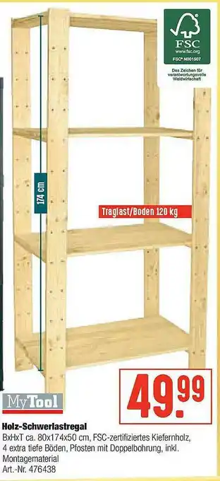 Hellweg Holz-schwerlastregal My Tool Angebot