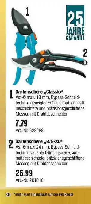 Hellweg Gartenschere „classic” „b S-xl” Angebot