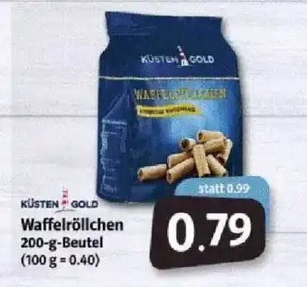 Markant Küsten Gold Waffelröllchen 200g Beutel Angebot