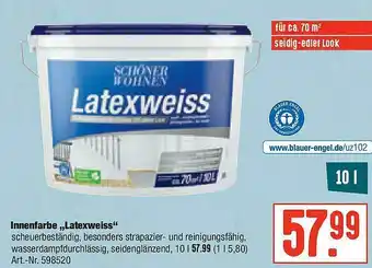 Hellweg Innenfarbe „latexweiss” Angebot