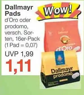 Jawoll Dallmayr Pads Angebot