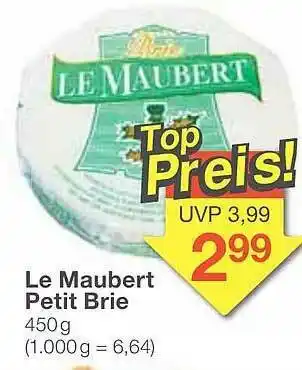 Jawoll Le Maubert Petit Brie Angebot