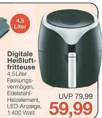 Jawoll Digitale Heißluft-fritteuse Angebot