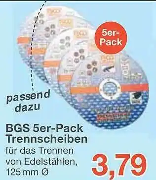 Jawoll Bgs 5er-pack Trennscheiben Angebot