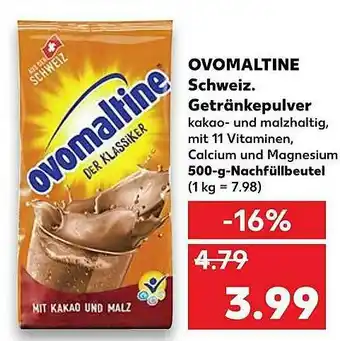 Kaufland Ovomaltine Getränkepulver Angebot