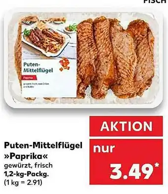 Kaufland Puten-mittelflügel „paprika” Angebot