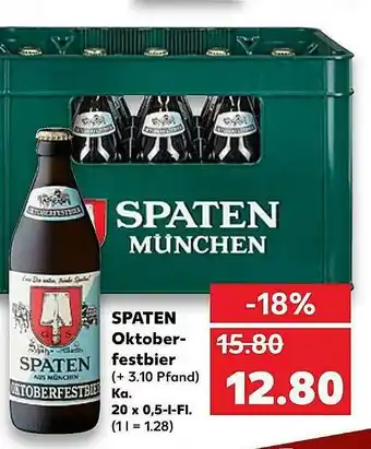 Kaufland Spaten Oktoberfestbier Angebot