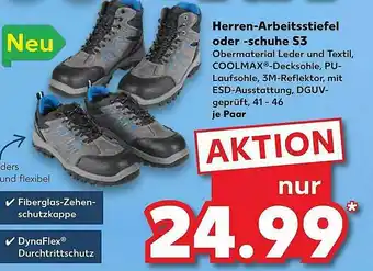 Kaufland Herren-arbeitsstiefel Oder -schuhe S3 Angebot