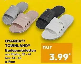 Kaufland Oyanda Oder Townland Badepantoletten Angebot