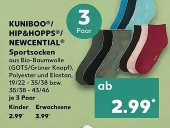 Kaufland Kuniboo Oder Hip&hopps Oder Newcential Sportsocken Angebot