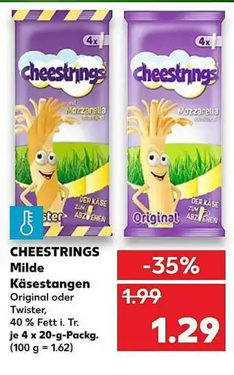 Kaufland Cheestrings Milde Käsestangen Angebot