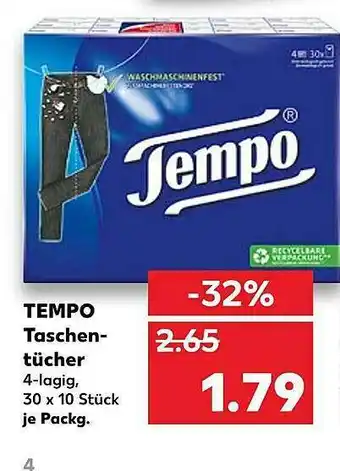 Kaufland Tempo Taschentücher Angebot