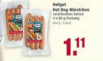 Markant Hofgut Hot Dog Würstchen Angebot