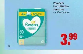 Markant Pampers Feuchttücher Sensitive Angebot