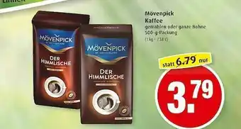 Markant Mövenpick Kaffee Angebot