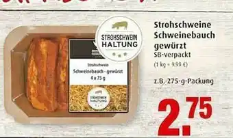 Markant Strohschwein Schweinebauch Gewürzt Angebot