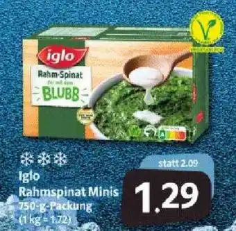 Markant Iglo Rahmspinat Minis 750g Angebot