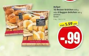 Markant Hofgut 10 Weizen-brötchen Oder 8 Roggen-brötchen Angebot